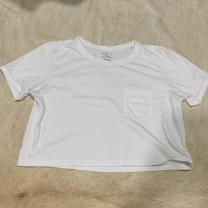 Super cute white Jockey crop top from target